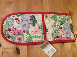 Guanto da forno doppio Cath Kidston nuovo con etichette - 100% cotone biologico - Natale - Foto 1 di 5