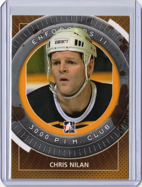 🔥 CHRIS NILAN 13/14 ITG Enforcers 2 II 3000 P.I.M. Club Penalty Minutes #108 🔥 - Image 1 of 1