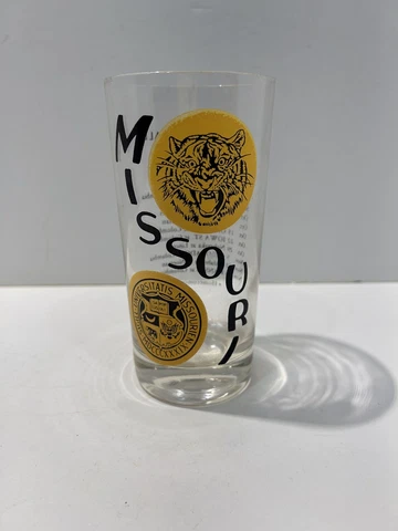 Missouri Mizzou Football 1966 Schedule Glass MU College Tigers 5 1/2” Tall Cover
