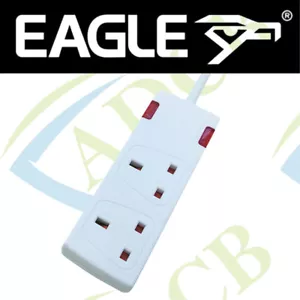 Plomo de extensión de pandilla Eagle 2 con indicador de neón 10M metros - Imagen 1 de 2