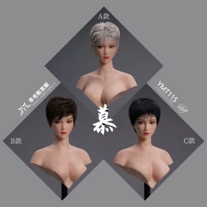YMT115ABC 1/6 Short Hair Female Head Model For 12 "Female Figure Body - Bild 1 von 28