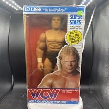 Vintage1990 Galoob WCW Superstars - LEX LUGER 14" w/Belt - In Box