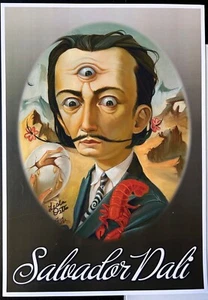 Salvador DALI Art Print by Leslie Ditto 2012 Signed - Picture 1 of 1