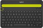 Logitech K480 Black Bluetooth Wireless Mini Multi-Device Keyboard - Black