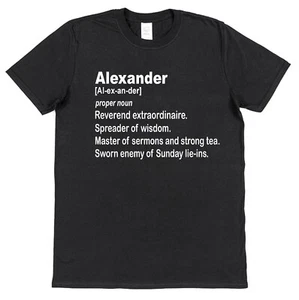 Personalised Reverend Definition T-Shirt Custom Church Father Faith Christian - Picture 1 of 5