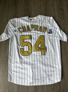 Aroldis Chapman Chicago Cubs Autograph Signed World Series Jersey! Psa Coa - Picture 1 of 3