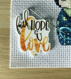 Aguja menor Faith Hope And Love para punto de cruz y bordado - Imagen 1 de 1