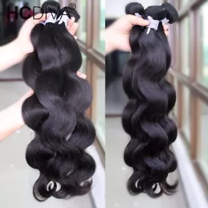 Paquetes ondulados tejido de cabello humano paquetes de extensiones de cabello negro - Imagen 1 de 76