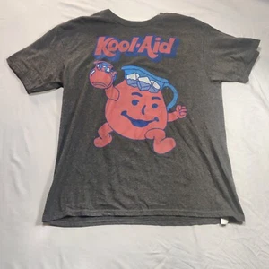 Kool Aid Boys T-Shirt 2XL (16) Grey Logo Graphic Short Sleeve Kids Tee Kraft - Picture 1 of 22