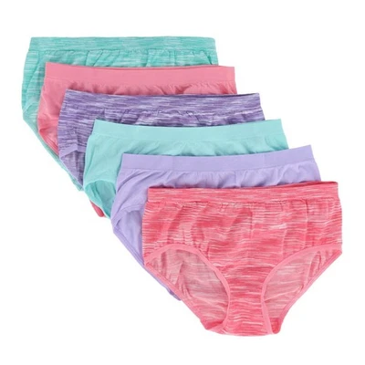 Fruit of the Loom Girl's Seamless Classic Briefs Assorted (6 Pack) - Image 1 of 2