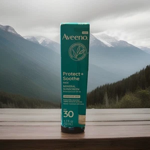 Aveeno Protect + Soothe Face Mineral Broad Spectrum Sunscreen SPF 30 08/2025 - Picture 1 of 3