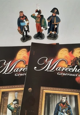 Lot De 3 Soldats En Plomb  HACHETTE Maréchaux D'empire N°174,175,176 - Photo 1/2
