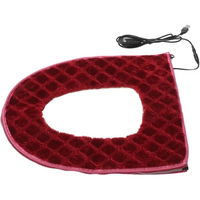  Cuscino WC Sedile Riscaldato Coprisedile Temperatura Costante A Scacchi - Immagine 1 di 4