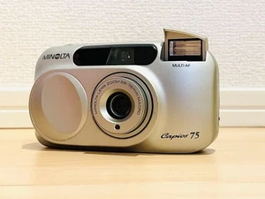 MINOLTA Caprios 75 Film Camera Compact 28 35mm Zoom MULTI AF Ready to Use - Picture 1 of 12