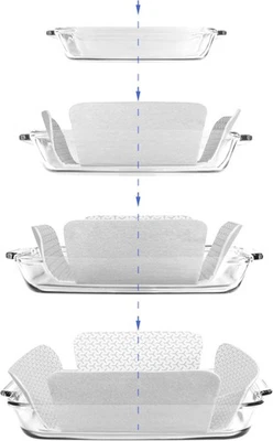 Bakeware Protectors - Set of 9 - Gray - 3 Pieces 19 X 15" Plus 3 Pieces 16 X ... - Image 1 of 4