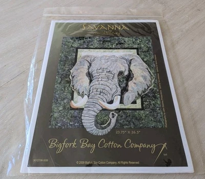 Bigfork Bay Cotton Co Savanna Quilt Pattern Toni Whitney Elephant Appliqué - Image 1 of 2