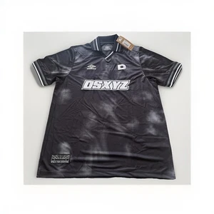 Umbro Drumsheds Large Jersey Top Tshirt DSXYZ Sports Shirt Black White - Picture 1 of 8