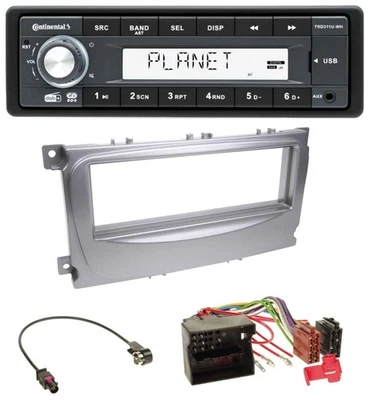 Continental MP3 AUX USB DAB 1DIN Autoradio für Ford Galaxy C-Max Focus ab 2007 s - Bild 1 von 4