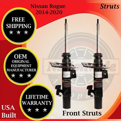 Monroe Genuine OEM Front Struts For 2014-2020 Nissan Rogue Lifetime Warranty - Изображение 1 из 4