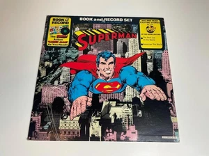 Superman Book and Record Set 1976 LP DC Comics Power Records BR 514 - Picture 1 of 12