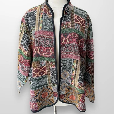 Chaqueta Drapers and Damons Talla 3X Frente Abierto Ligera Boho Foto 1 de 4