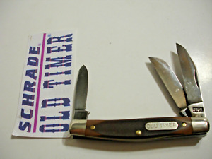 Vintage Schrade Old Timer USA 34OT Middleman Stockman Carbon Steel Pocket Knife