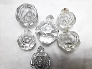 Vintage lot of 6 pieces Czech Crystal ball measure from 54mm to 70mm - Picture 1 of 3