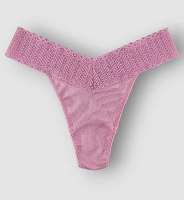 Tanga pluma Hanky para mujer púrpura tiro original talla OS. Foto 1 de 2