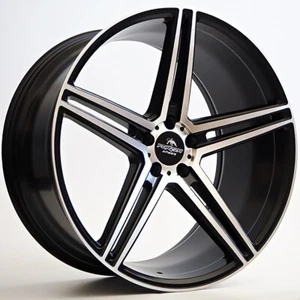 Forzza Bosan Rims Alloy Wheels 9j 10.5j 20 Inch 5x112 4x Black Flow Formed BFM - Picture 1 of 11