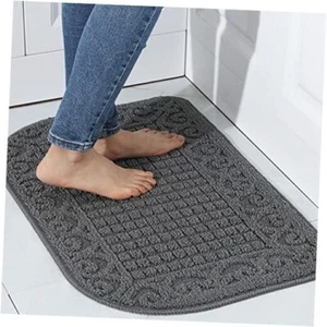 27X18 Inch Anti Fatigue Kitchen Rug Mats are 2'3" x 1'6" (Semicircular) Grey - Picture 1 of 7