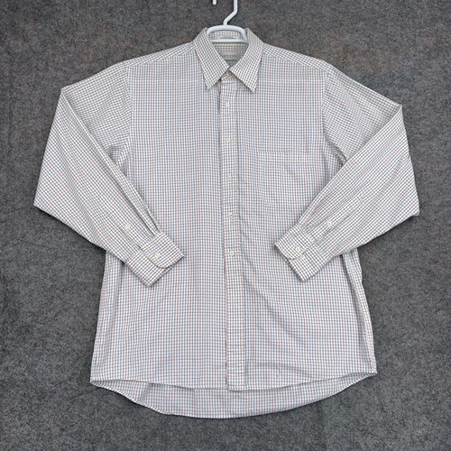 VANS Camicia Van Heu con bottoni uomo grande bianca check pinpoint Oxford manica lunga