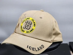 Iceland Hat Adjustable Baseball Cap Unisex Embroidered Iceland - Picture 1 of 4