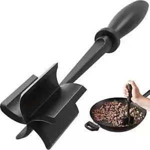 Pampered Chef Mix Chop Meat Chopper Black Nylon Crumble Mixer Mashers - Picture 1 of 9