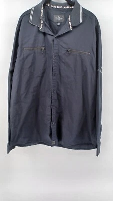 Camisa de hombre Marc Ecko manga larga abotonada talla XXL negra. Foto 1 de 4