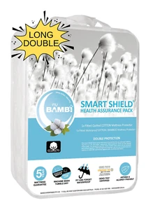 LONG DOUBLE Bambi Cotton Waterproof Mattress Protector, Hard to find size - Picture 1 of 2