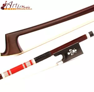 Arco de violín antiguo Pro Master Pernambuco 4/4 ébano flor de lis rana plata rápido - Imagen 1 de 12