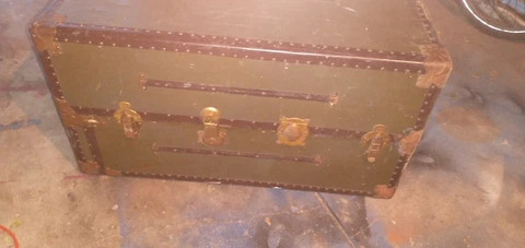 antique vintage steamer trunks Cover