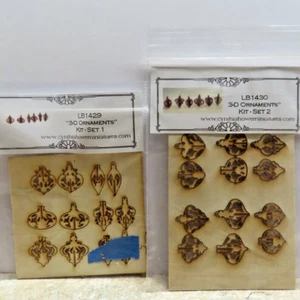 Dollhouse Miniatures Two 3D Ornament Kits (Sets 1 and 2) by Cynthia Howe - Picture 1 of 3