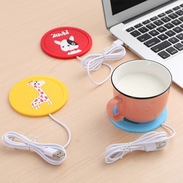 Home & Office Electronic Coffee Mug Warmer Tea Milk Cup Heater Pad Heating Plate Photo Related