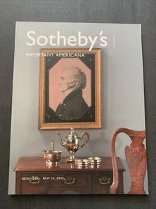 Auction Catalogue: Sotheby’s - Important Americana / May 23, 2002 - Picture 1 of 12