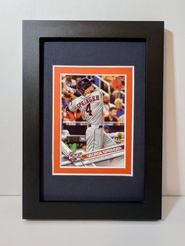 George Springer Houston Astros Display Custom Framed MLB Baseball Card Plaque Cover