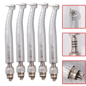 5x Dental High speed Push button turbine handpiece Quick Coupler 4holes Fit Kavo - Picture 1 of 17