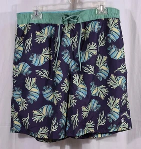 IZOD Men's Printed Swim Trunk Anchor Size Large - Picture 1 of 2