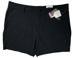 90 Degree By Reflex Mens XXL Black Warp Hillcrest Shorts Golf Athletic 7" Inseam - Picture 1 of 9