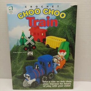 House Of White Birches 101107 Crochet Choo Choo Train 1998 Engine to Caboose - Picture 1 of 2