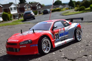 Nissan Skyline Radio Remote Control Car 1/10 Rechargeable Motive RC Car 20mph - Picture 1 of 14