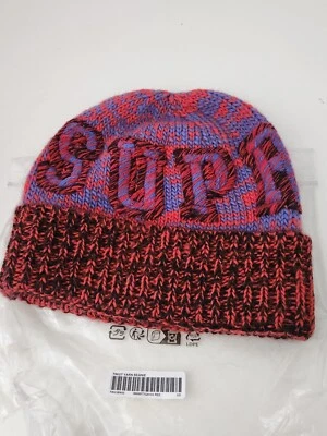 Bonnet Supreme Twist Rouge En Laine Acrylique FW23 - Photo 1/4