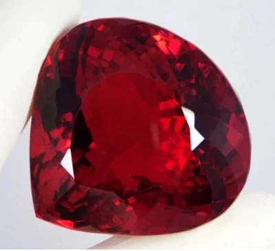 Pedra preciosa solta topázio vermelho brasileiro natural 1009 quilates com certificação EGL - Imagem 1 de 4