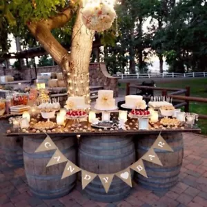 Candy Bar Girlande Hochzeit Standesamt Hochzeitskette Love Herz Vintage Love - Bild 1 von 2