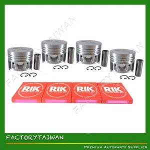 Pistons + Rings Set Kit Oversize 78mm (+0.50mm) for Kubota V1505 x 4 PCS - Picture 1 of 10